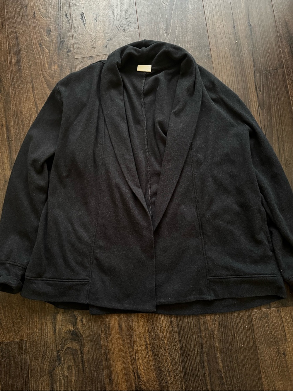 Pact 100% Cotton Charcoal Open-Front Women's Soft Jacket